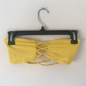San Lorenzo Yellow Bandeau Bikini